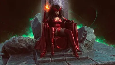 Scarlet Witch 4K HD Wallpaper Marvel Girl Superhero Cosplay Art  Free Download for Desktop PC Mobile  Tablet