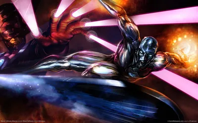 Marvel Ultimate Alliance HD Wallpaper Silver Surfer  Galactus in Action  Free Download for Desktop  Mobile