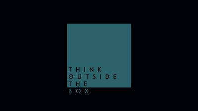 Think Outside The Box Motivational HD Wallpaper with Simple Background  Free Download in 1080p