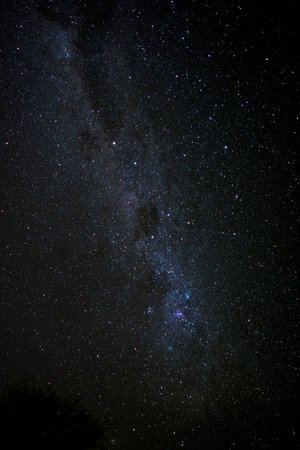 Mobile HD Wallpaper Galaxy Painting with Milky Way Stars and Long Exposure