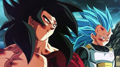 Super Saiyan Goku 4 and Super Saiyan God Super Saiyan 3 Vegeta HD Wallpaper  Dragon Ball Vector Illustration Cartoon Characters  Free Download  4K HD Desktop  Mobile Wallpapers