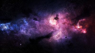 HD Galaxy Wallpaper Colorful Nebula and Digital Art in Pink and Blue  Free Download in 1080p 2K 4K and 5K Resolutions