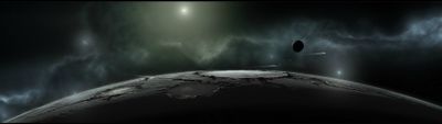 Explore the Mystical Black Planet HD Wallpaper for Multiple Displays Moon Meteors and Space