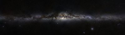 Captivating White Galaxy Nighttime Wallpaper Milky Way Panoramic Photo in HD for Widescreen Displays  Free Download