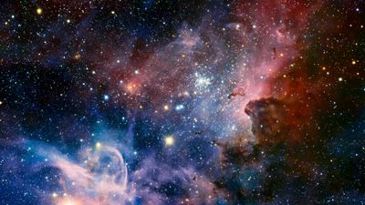 4K HD Wallpaper Galaxy Digital Art with Carina Nebula and Stars  Free Download in 1080P 2K 4K and 5K Resolutions