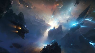 HD Wallpaper Spaceships Digital Wallpaper in Science Fiction Game Application  1080p 1920x1080px