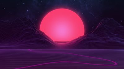 Neon Artwork 1980s Sphere in HD Wallpaper  Free Download for PC Mobile  Tablet 1080p 2K 4K 5K