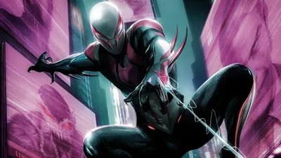 SpiderMan 2099 HD Wallpaper Miguel OHara Marvel Masterpiece  Free Download for Desktop  Mobile in 1080P 2K 4K 5K Resolutions