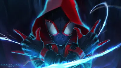 SpiderMan Into the SpiderVerse Artwork HD Wallpaper  Download Free in 1080P 2K 4K 5K for PC Mobile  Tablet