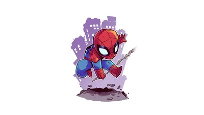 SpiderMan HD Wallpaper Sleek Superhero Art on White Background  Free Download in 1080P 2K 4K 5K for PC  Mobile