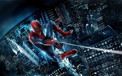 Marvels SpiderMan in Action Stunning HD Wallpaper Featuring The Amazing SpiderMan and Iconic Cityscape