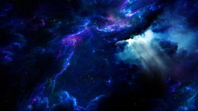 HD Wallpaper Stunning Starry Space Atmosphere with Jellyfish and Fantasy Elements  Free Download in 1080p