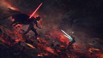 HD Wallpaper Darth Vader and Ahsoka Tano Artwork in Star Wars  1080p Free Download