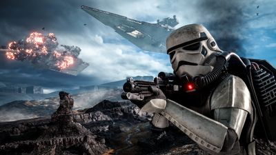 4K HD Wallpaper Star Wars Stormtrooper and Battlefront Featuring Star Destroyer