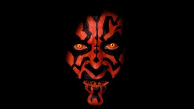 HD Wallpaper Darth Maul Star Wars Sith Minimalism with Black Background  Free Download in 1080p