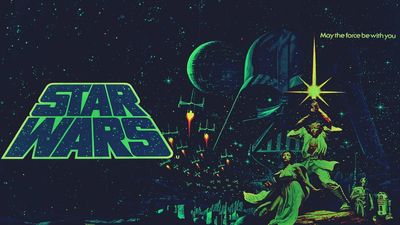 1080p HD Star Wars Wallpaper Night Illustration with Vector Moon and Stars  Space Theme