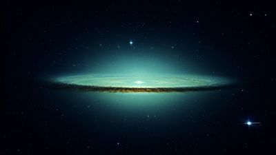 Explore the Beauty of Space with this HD Galaxy Wallpaper Stars Sombrero Galaxy and Digital Art