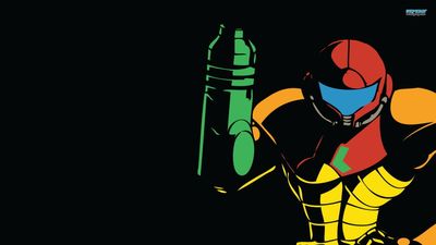 HD Wallpaper Super Metroid Samus Aran  Metroid Prime in Minimalistic Style  Free Download