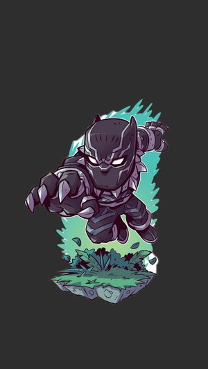 Mobile HD Wallpaper Black Panther Illustration Superhero Marvel Comics  Free Download 1080x1920px