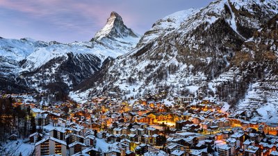 SnowCoated Brown Mountain Wallpaper Switzerlands Winter Beauty in HD