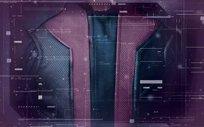 Avengers Age of Ultron Themed HD Wallpaper  Red and Black Jacket with Futuristic Tech Elements