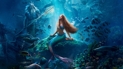 Magical Underwater Transformation The Little Mermaid Halle Bailey as Ariel Portrait