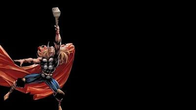 Thor Marvel Comics HD Wallpaper Black Background  Studio Shot  Free Download for Desktop  Mobile