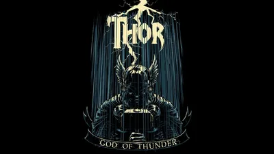 Thor God of Thunder Majestic Marvel Comics Digital Wallpaper in HD