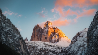 Majestic Tre Cime di Lavaredo Peaks Italian Alpine Beauty