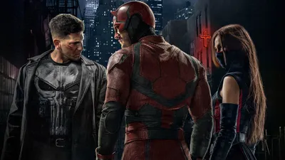 Daredevil  Elektra HD Wallpaper Marvels Dynamic Duo in the City  1920x1080 Free Download