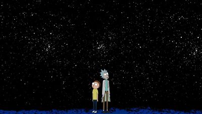 HD Wallpaper Rick and Morty Cartoon in Dark Theme  1080p TV Show Morty Smith Rick Sanchez