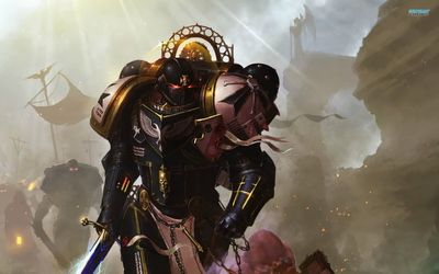 Warhammer 40000 Space Marines HD Wallpaper Black Templars and Sword in 1080p