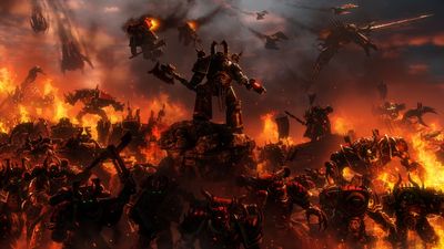 Warhammer 40K HD Wallpaper Armor Fire and Space Marine Warrior in Stunning 1080p Resolution