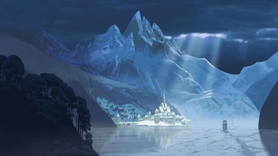 Frozen Castle Digital Wallpaper Winter Mountains Disney  More in HD 1080p