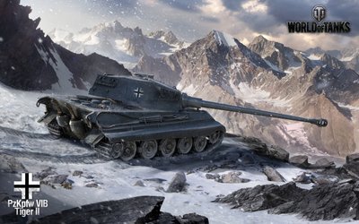 WQHD HD Wallpaper World of Tanks Winter Snow Mountains Germany Art