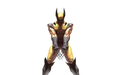 XMen Wolverine HD Wallpaper Marvel Comics Artwork with Simple Background  Free Download for Desktop  Mobile